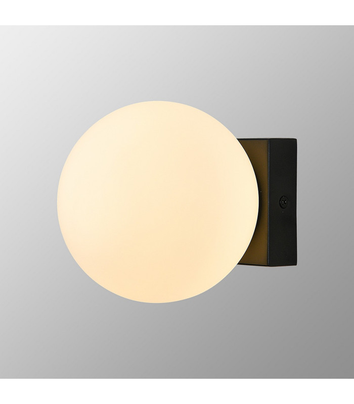 Puebla Ceiling/Wall Light 6W Globe LED 3000K 420lm Black 3yrs Warranty-2