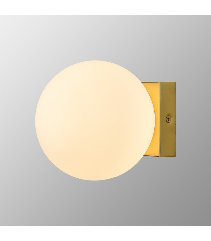 Puebla Ceiling/Wall Light 6W Globe LED 3000K 420lm Satin Gold 3yrs Warranty-2
