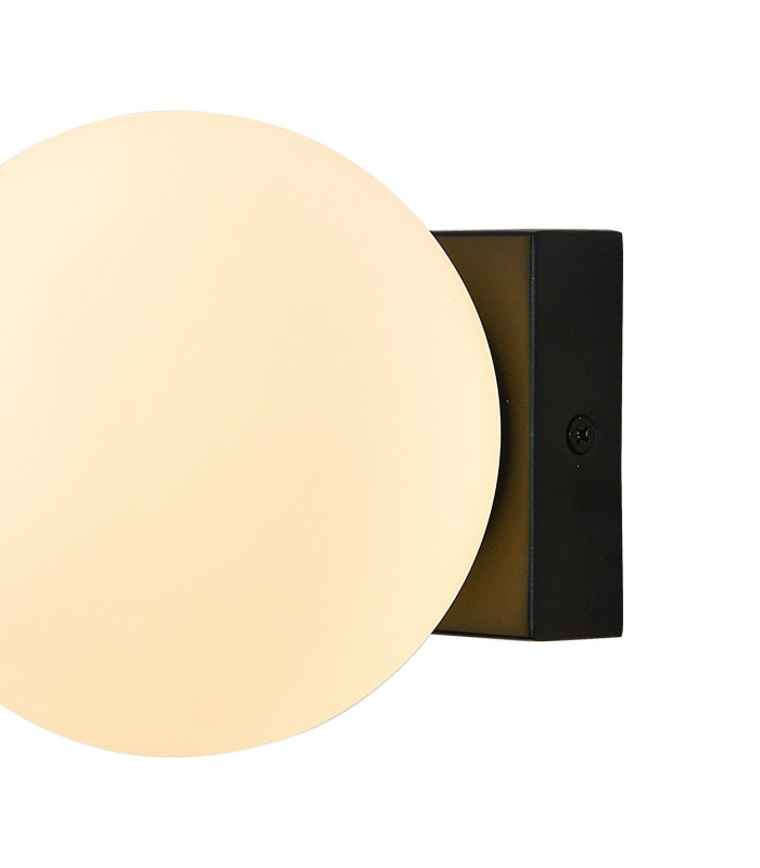 Puebla Ceiling/Wall Light 6W Globe LED 3000K 420lm Black 3yrs Warranty-4