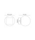 Puebla Ceiling/Wall Light 6W Globe LED 3000K 420lm Satin Gold 3yrs Warranty-3