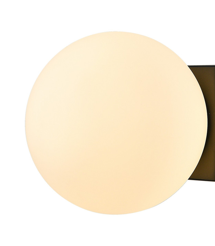 Puebla Ceiling/Wall Light 6W Globe LED 3000K 420lm Black 3yrs Warranty-5