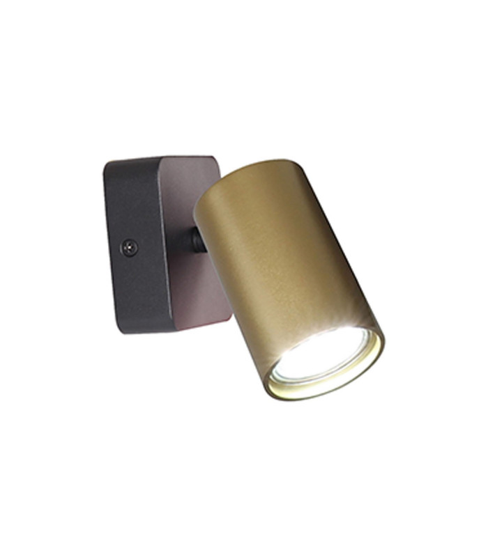 Sal Wall Light GU10 Satin Gold/Matt Black-1