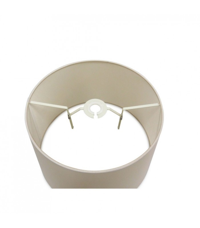 Dual Mount Round Empire, 350, 450 x 280mm Dual Faux Silk Fabric Shade, Nude Beige, Moonlight - 5