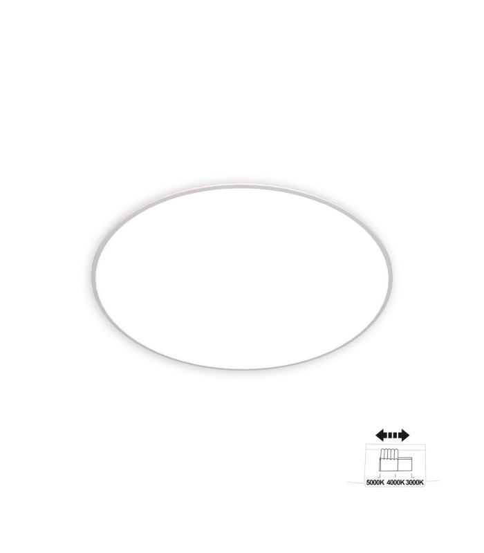 Slim CCT Ceiling 37cm Round 24W LED On Board CCT Switch 3000/4000/5000K 2050lm White 3yrs Warranty-1