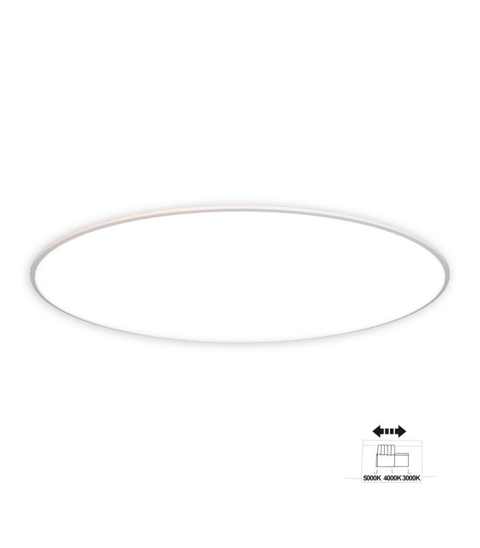 Slim CCT Ceiling 46cm Round 50W LED On Board CCT Switch 3000/4000/5000K 4150lm White 3yrs Warranty-1