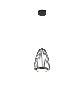 Smart 22cm Pendant 20W LED 3000K 1200lm Sand Black 3yrs Warranty-1