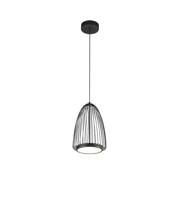 Smart 22cm Pendant 20W LED 3000K 1200lm Sand Black 3yrs Warranty-1