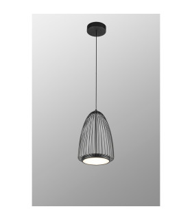 Smart 22cm Pendant 20W LED 3000K 1200lm Sand Black 3yrs Warranty-2