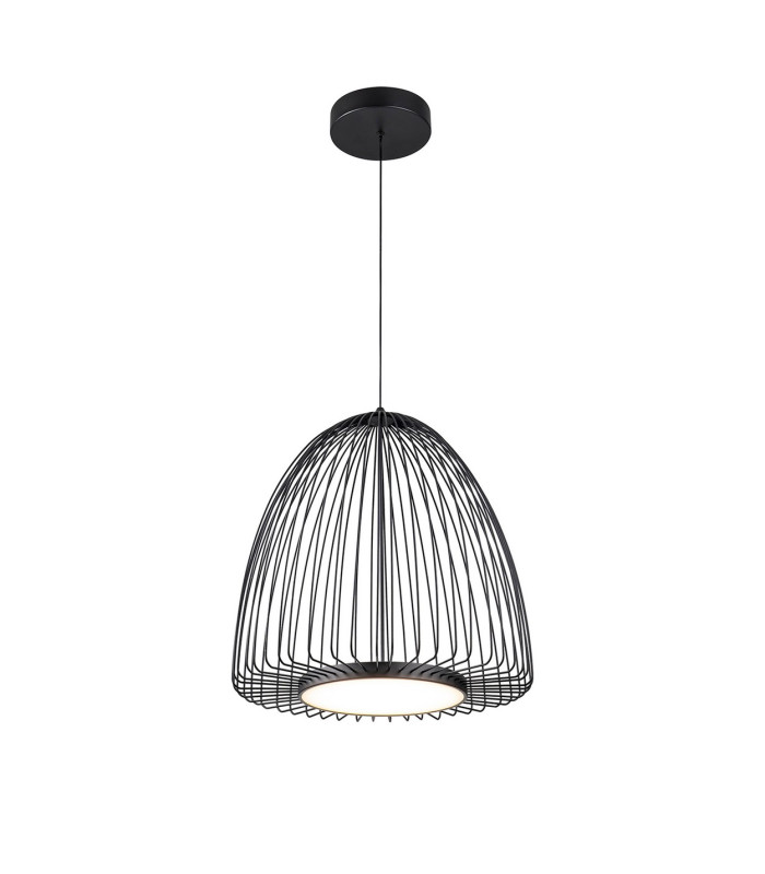 Smart 46cm Pendant 43W LED 3000K 2600lm Sand Black 3yrs Warranty-1
