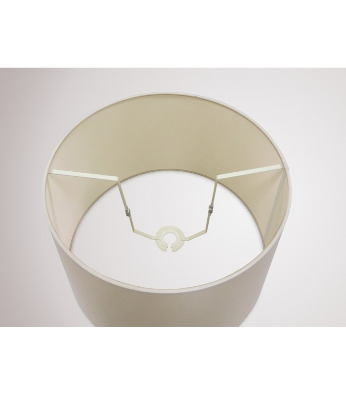 Dual Mount Round Empire, 350, 450 x 280mm Dual Faux Silk Fabric Shade, Nude Beige, Moonlight - 9