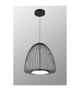 Smart 46cm Pendant 43W LED 3000K 2600lm Sand Black 3yrs Warranty-2