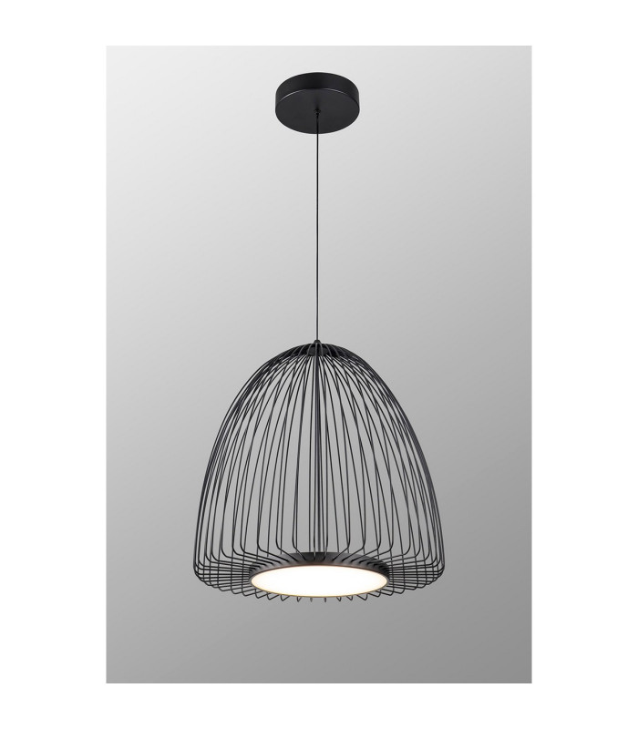 Smart 46cm Pendant 43W LED 3000K 2600lm Sand Black 3yrs Warranty-2