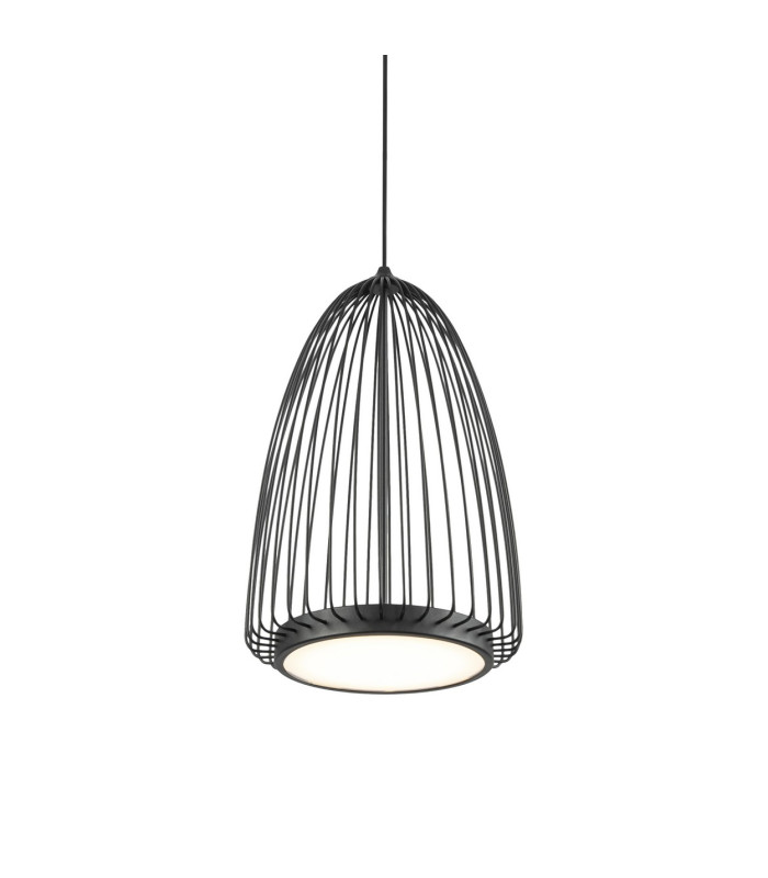 Smart 22cm Pendant 20W LED 3000K 1200lm Sand Black 3yrs Warranty-5