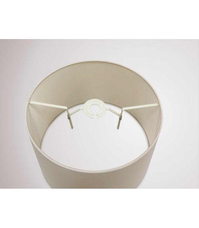 Dual Mount Round Empire, 350, 450 x 280mm Dual Faux Silk Fabric Shade, Nude Beige, Moonlight - 10
