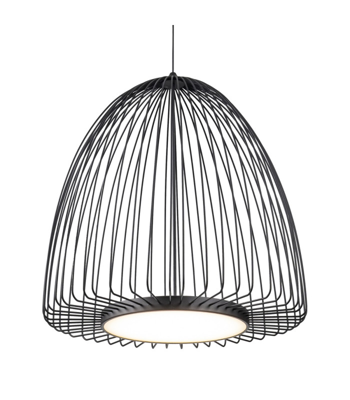 Smart 46cm Pendant 43W LED 3000K 2600lm Sand Black 3yrs Warranty-7