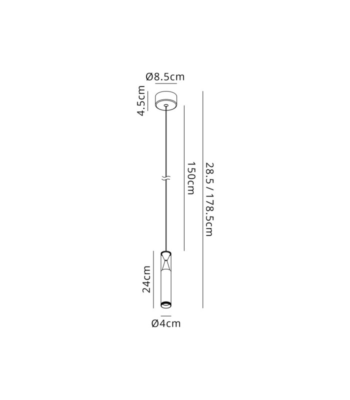 Spark Pendant 7W LED 3000K 530lm Rose Gold 3yrs Warranty-3
