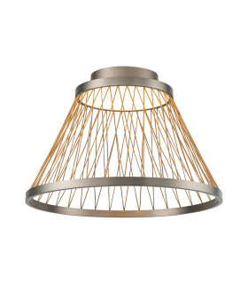Spider 50cm Ceiling Light 43W LED 3000K 2800lm Matt Brushed Grey/Brown 3yrs Warranty-1