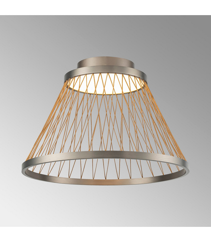 Spider 50cm Ceiling Light 43W LED 3000K 2800lm Matt Brushed Grey/Brown 3yrs Warranty-2