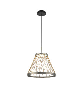 Spider 40cm Pendant 20W LED 3000K 1100lm Matt Brushed Grey/Brown 3yrs Warranty-1