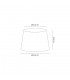 Dual Mount Round Empire, 240, 300 x 170mm Dual Faux Silk Fabric Shade, Taupe, Halo Gold - 3