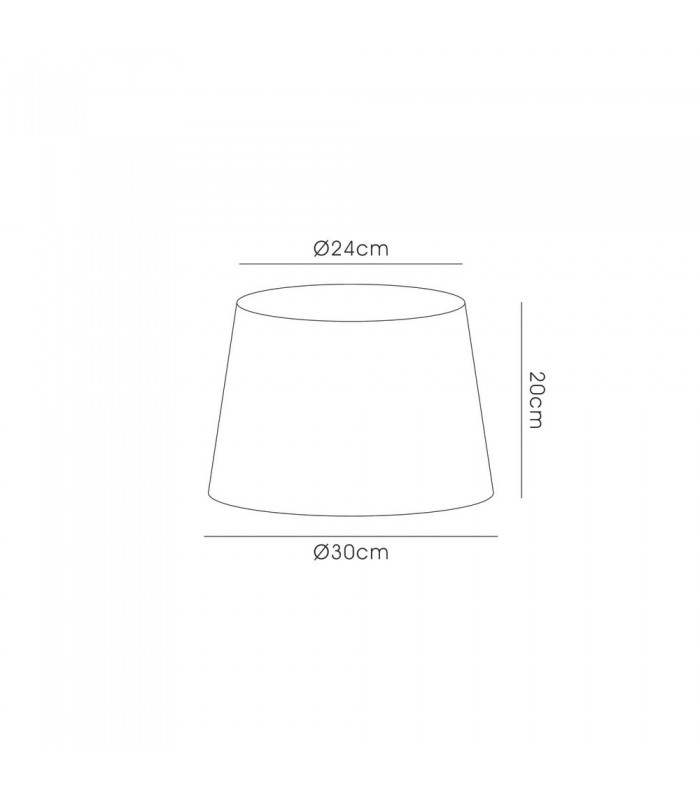 Dual Mount Round Empire, 240, 300 x 170mm Dual Faux Silk Fabric Shade, Taupe, Halo Gold - 3