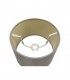 Dual Mount Round Empire, 240, 300 x 170mm Dual Faux Silk Fabric Shade, Taupe, Halo Gold - 4