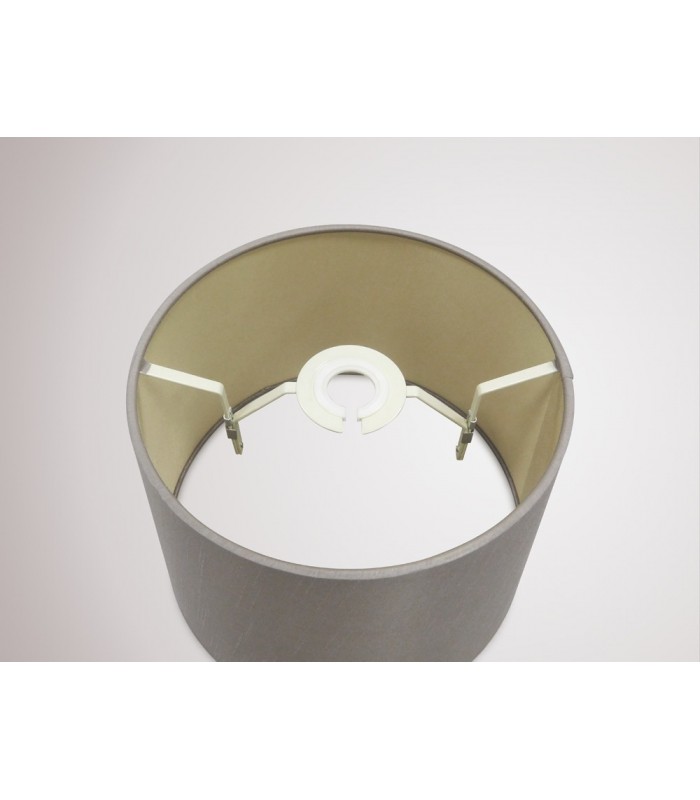 Dual Mount Round Empire, 240, 300 x 170mm Dual Faux Silk Fabric Shade, Taupe, Halo Gold - 10