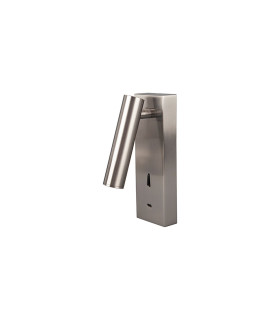 Tarifa III Switched Wall/Reading Light Adjustable With USB-C Socket 3W LED 3000K 210lm Switched Satin Nickel-1