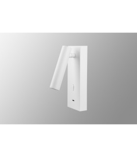 Tarifa III Switched Wall/Reading Light Adjustable With USB-C Socket 3W LED 3000K 210lm Switched White-2