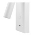 Tarifa III Switched Wall/Reading Light Adjustable With USB-C Socket 3W LED 3000K 210lm Switched White-5