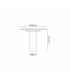 Tina 24.5cm Table Lamp 12W LED 3000K 560lm White/Black 3yrs Warranty-3