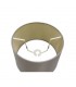 Dual Mount Round Empire, 280, 350 x 220mm Dual Faux Silk Fabric Shade, Taupe, Halo Gold - 4