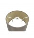 Dual Mount Round Empire, 280, 350 x 220mm Dual Faux Silk Fabric Shade, Taupe, Halo Gold - 5