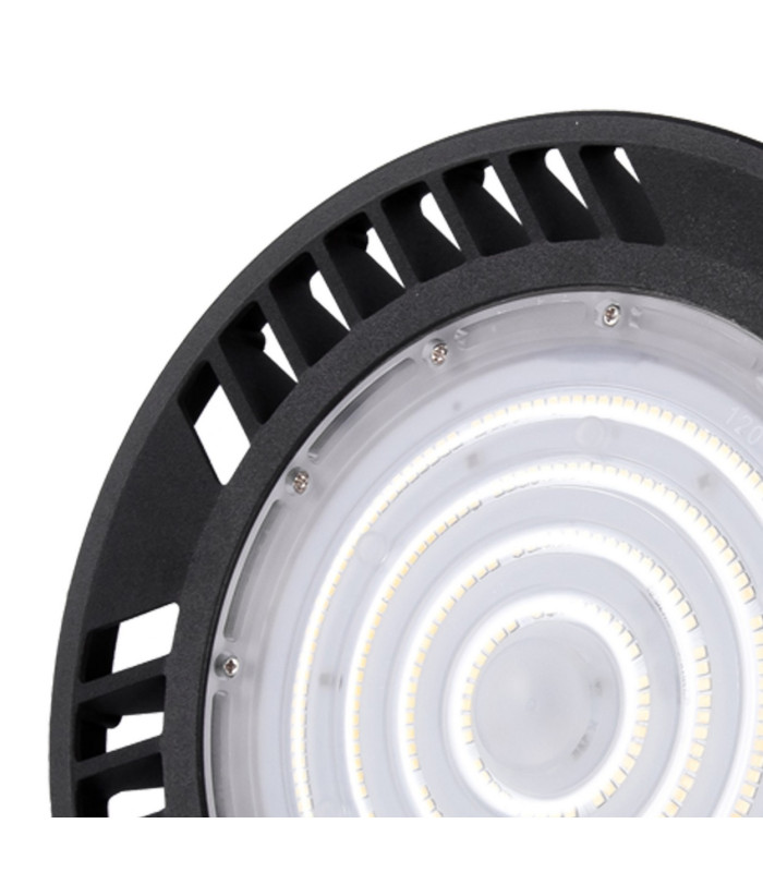 Urano 26cm UFO Bay Downlight 150W LED 120º 5000K 22500lm Black IP65 3yrs Warranty-4