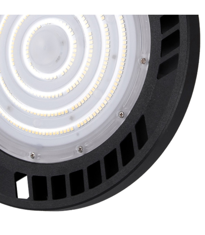 Urano 26cm UFO Bay Downlight 150W LED 60º 4000K 21000lm Black IP65 3yrs Warranty-5
