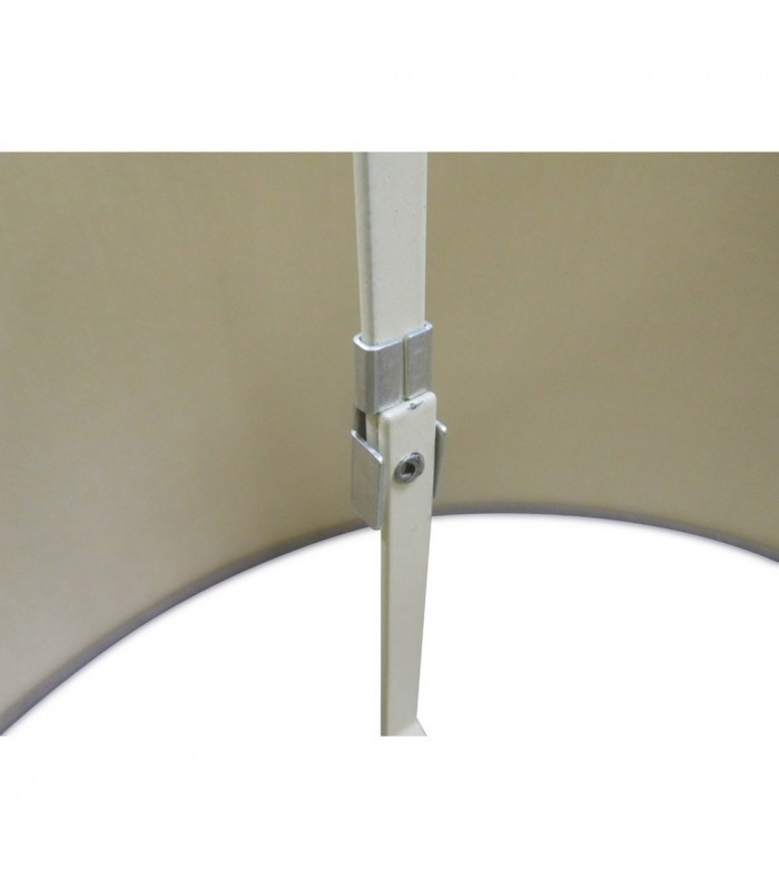 Dual Mount Round Empire, 280, 350 x 220mm Dual Faux Silk Fabric Shade, Taupe, Halo Gold - 7
