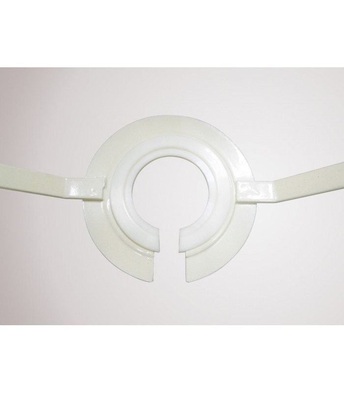 Dual Mount Round Empire, 280, 350 x 220mm Dual Faux Silk Fabric Shade, Taupe, Halo Gold - 11