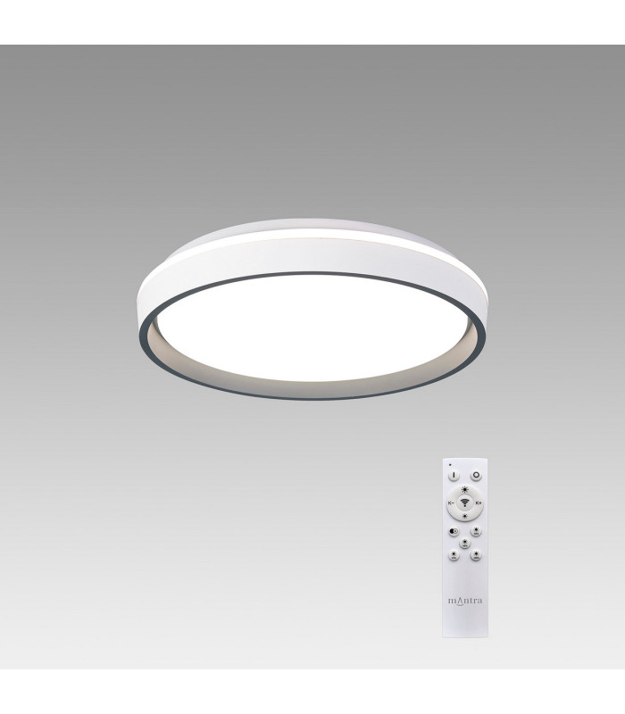 Verona 40cm Round Ceiling 40W LED With Remote Control 2700K-5000K 5400lm Grey 3yrs Warranty-2