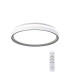 Verona 50cm Round Ceiling 55W LED With Remote Control 2700K-5000K 7350lm Grey 3yrs Warranty-1