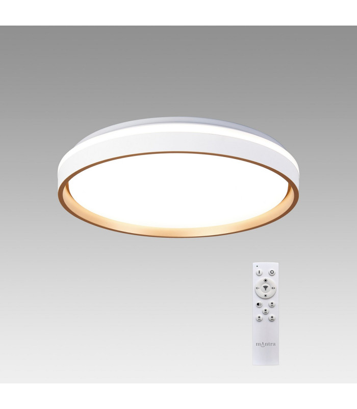 Verona 50cm Round Ceiling 55W LED With Remote Control 2700K-5000K 7350lm Gold 3yrs Warranty-2