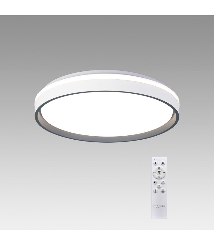 Verona 50cm Round Ceiling 55W LED With Remote Control 2700K-5000K 7350lm Grey 3yrs Warranty-2