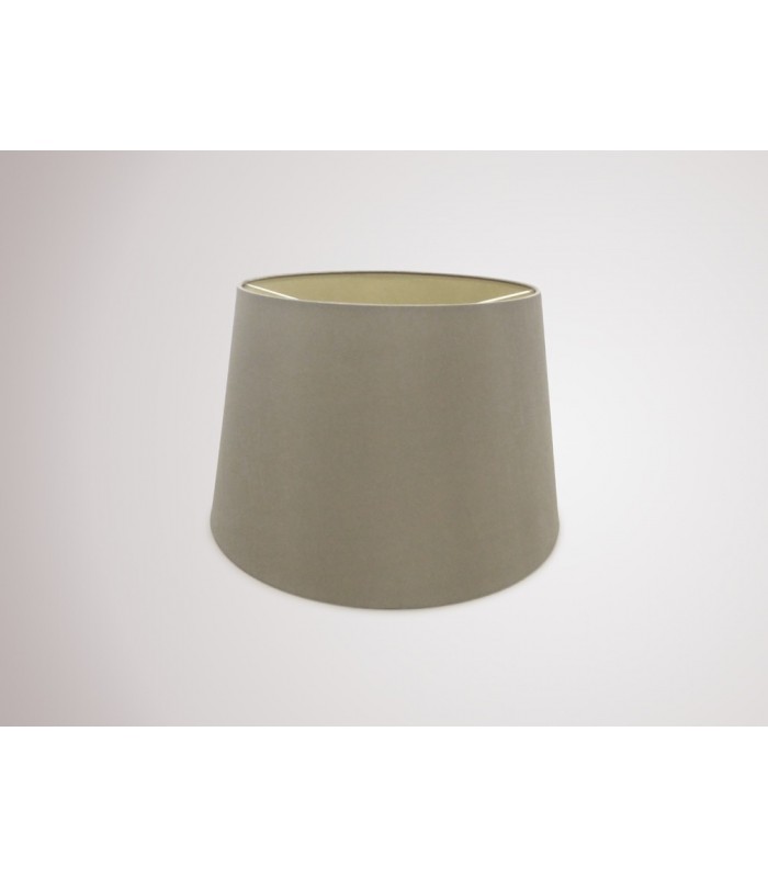 Dual Mount Round Empire, 320, 400 x 260mm Dual Faux Silk Fabric Shade, Taupe, Halo Gold - 2