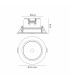 Yucatan Recessed Spotlight With PIR Sensor 8W LED 2700/3000/4000K CCT 720lm White IP54 Driver Included-3