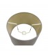 Dual Mount Round Empire, 320, 400 x 260mm Dual Faux Silk Fabric Shade, Taupe, Halo Gold - 4