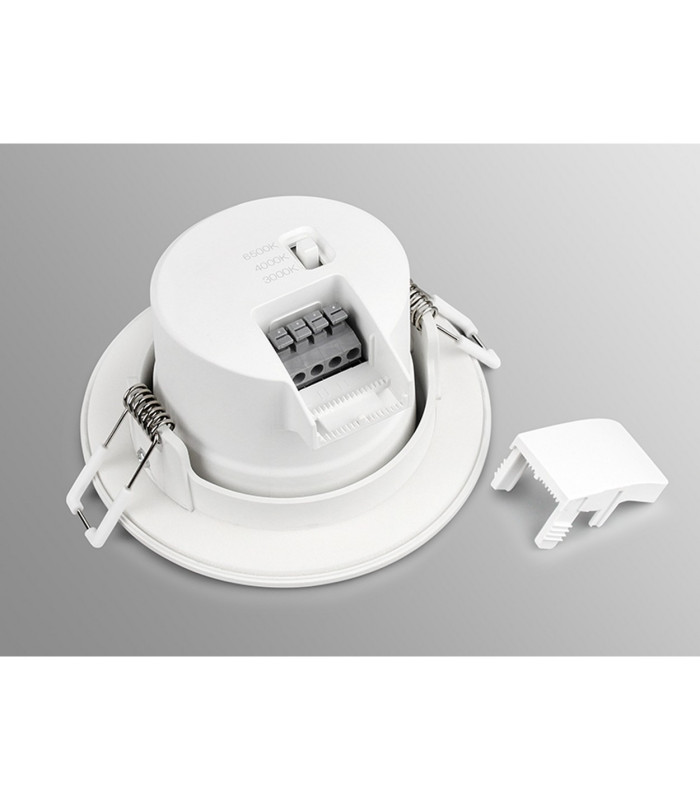 Yucatan Recessed Spotlight With PIR Sensor 8W LED 2700/3000/4000K CCT 720lm White IP54 Driver Included-5