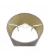 Dual Mount Round Empire, 320, 400 x 260mm Dual Faux Silk Fabric Shade, Taupe, Halo Gold - 5