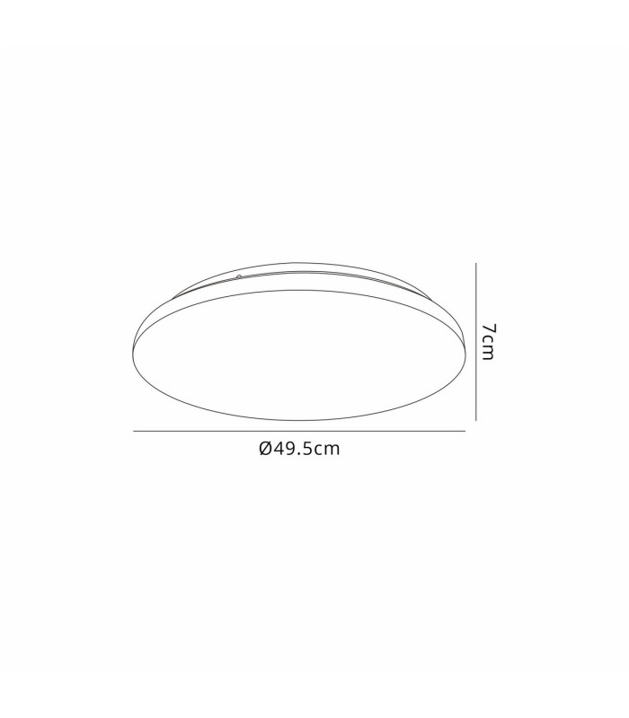 Zero CCT Ceiling 49.5cm Round 48W LED On Board CCT Switch 3000/4000/5000K 4600lm White 3yrs Warranty-3