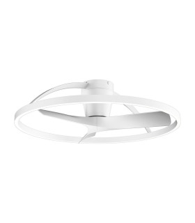Nepal II 75cm 32W LED Dimmable Light With 32W DC Reversible Fan White Finish Remote Control 4000lm-1