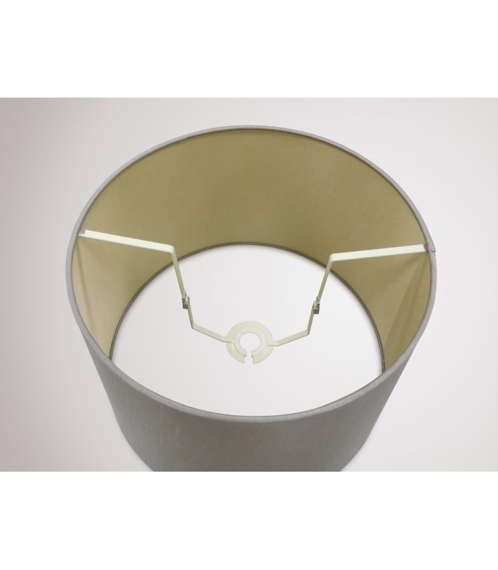 Dual Mount Round Empire, 320, 400 x 260mm Dual Faux Silk Fabric Shade, Taupe, Halo Gold - 9
