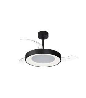 Niseko Fan S 40cm 45W LED Dimmable Ceiling Light With 25W DC Fan 2700-5000K Remote Control 5000lm Black-1